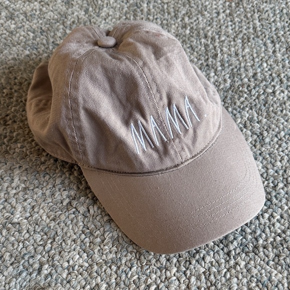 Rae Dunn Accessories - Rae Dunn Tan 'Mama' Hat